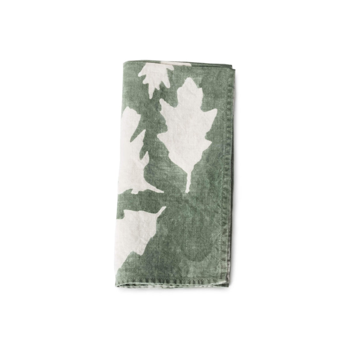 Sage Oak Leaf Linen Napkin - 18 Inch