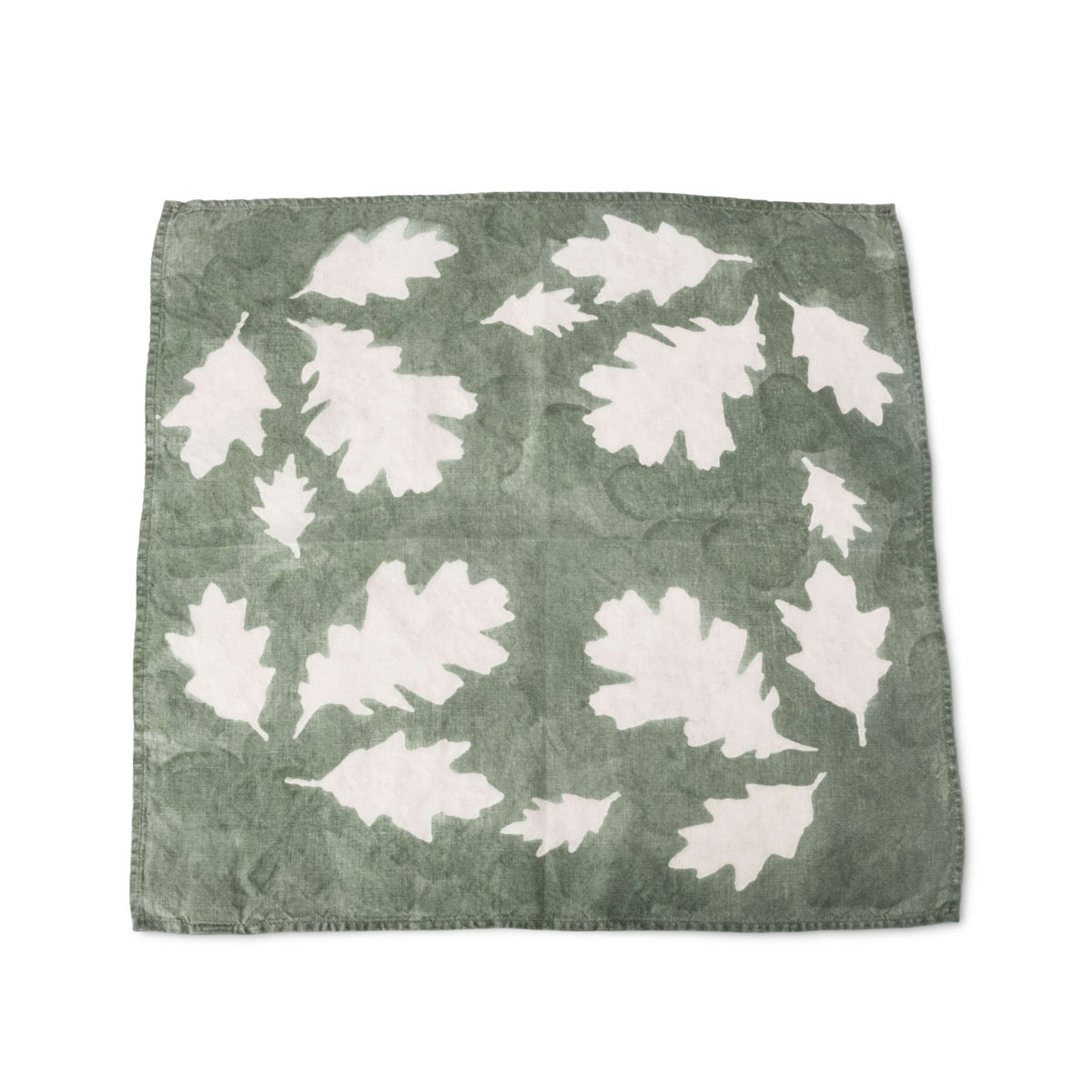Sage Oak Leaf Linen Napkin - 18 Inch