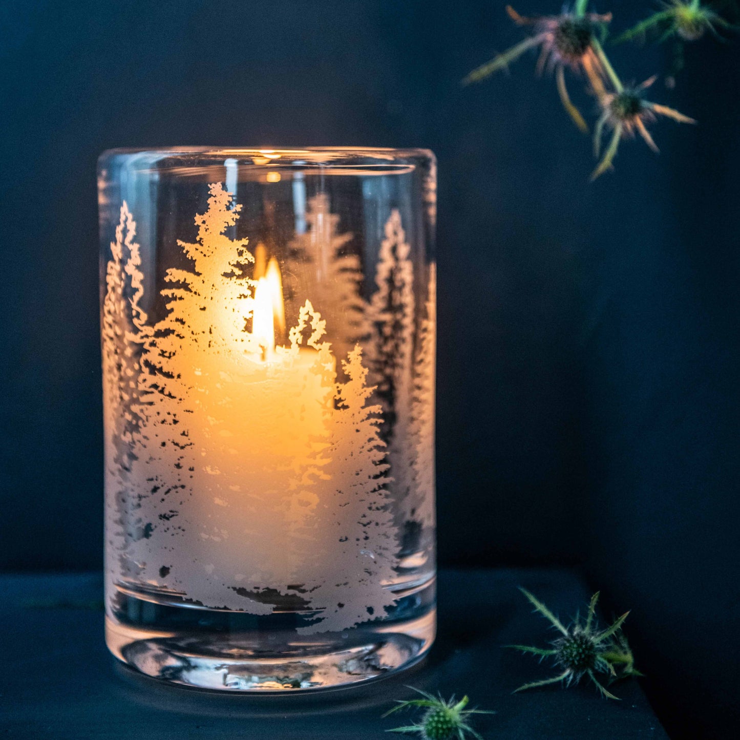 Engraved Evergreen Hurricane in Gift Box - M