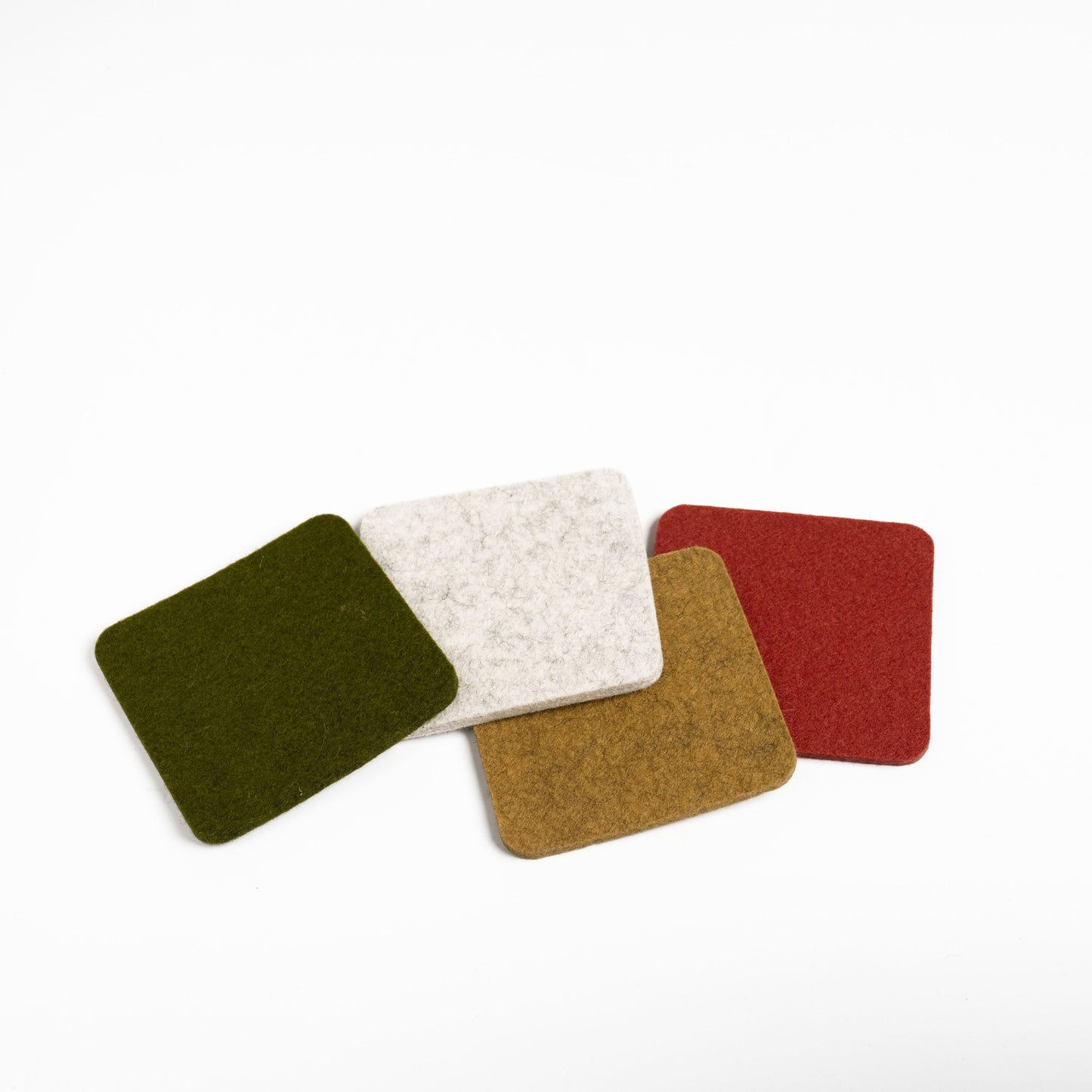 Graf Lantz Woodland Merino Wool Felt Coasters - Set of 4