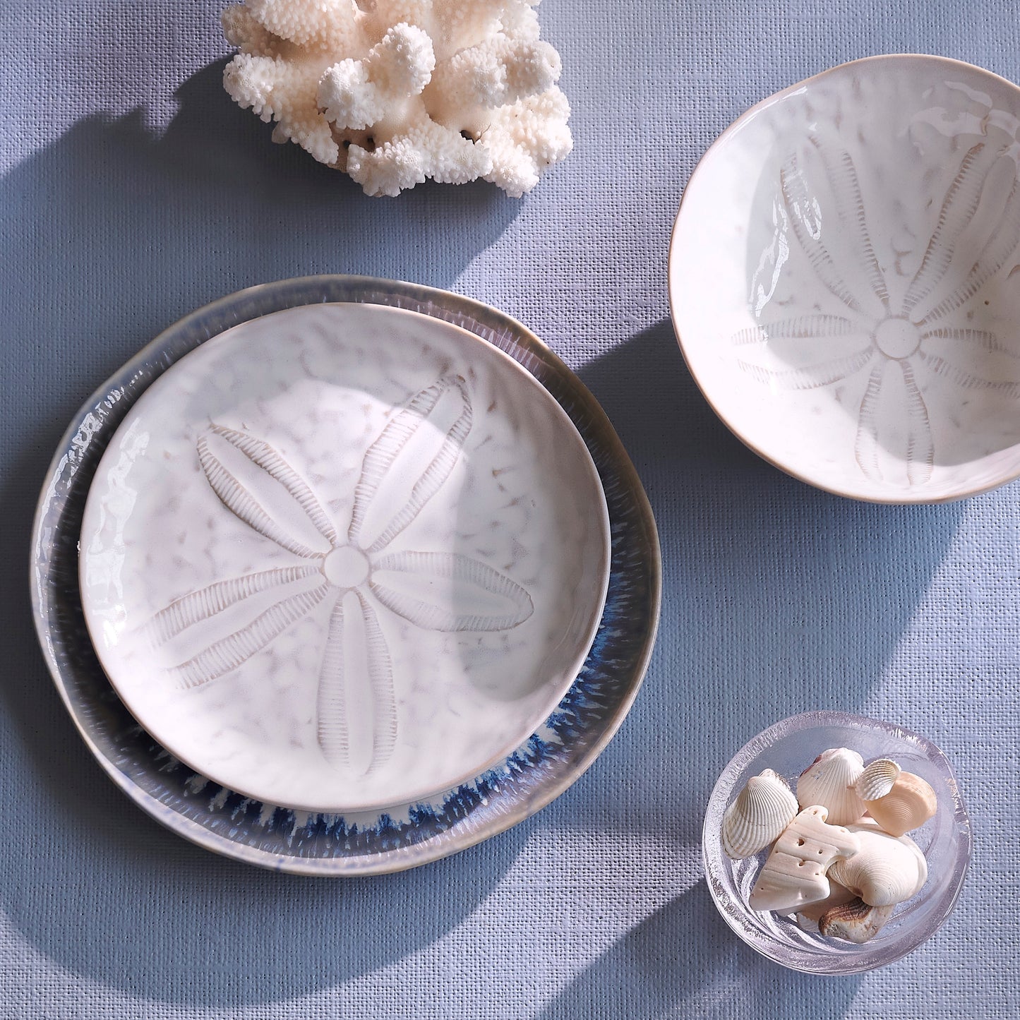 Burlington Sand Dollar Side Plate - Cloud