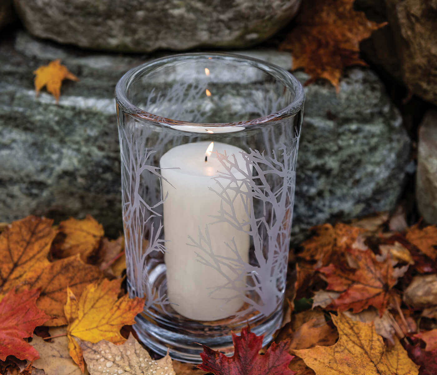 Engraved Aspen Forest Hurricane, Large