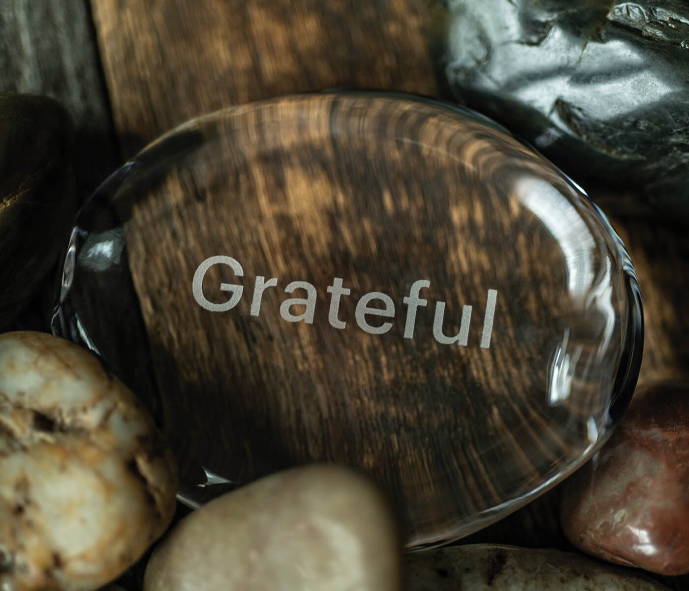 LoveYourBrain Intention Stone — GRATEFUL