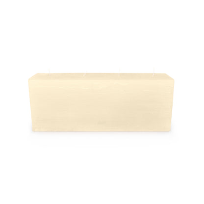 White 4 Wick Rectangle Candle