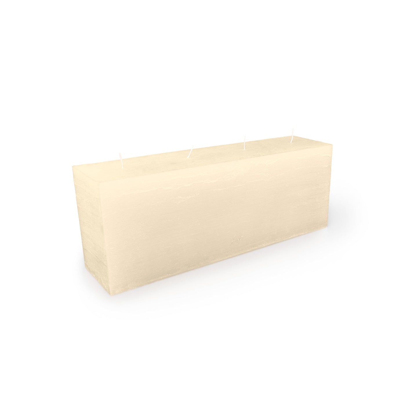 White 4 Wick Rectangle Candle