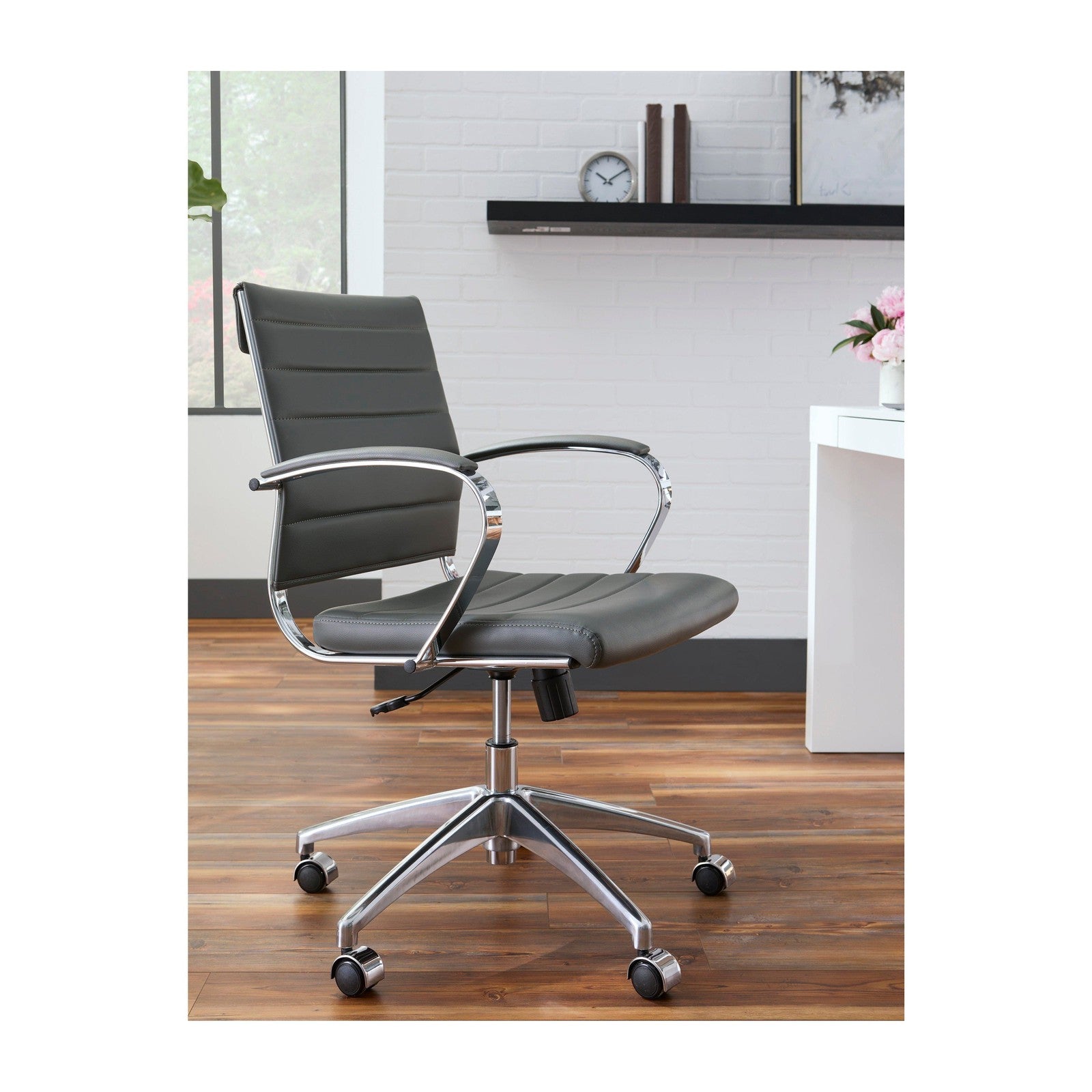 Chaise de bureau à dossier bas Axel de style européen