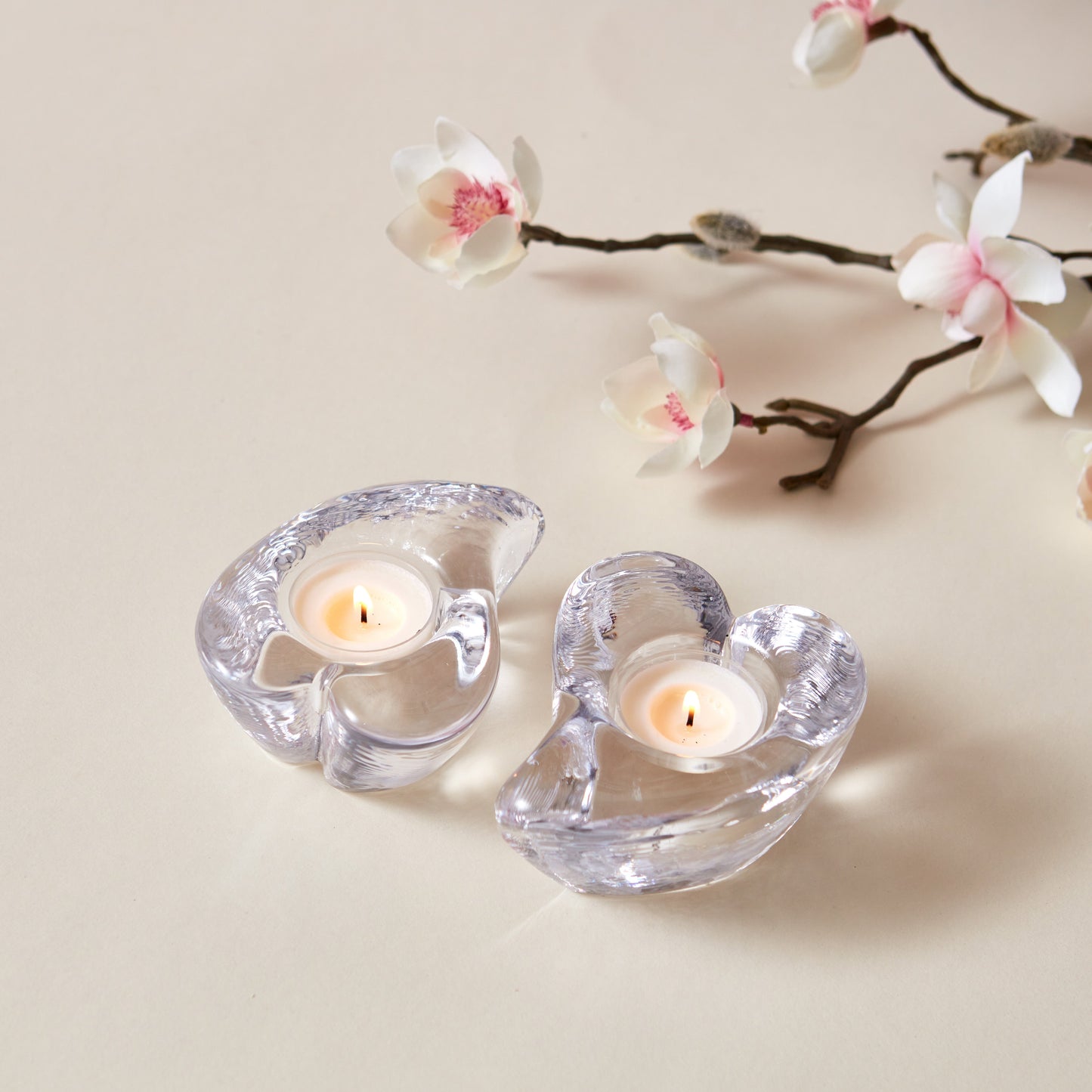 Twist Heart Tealight in Gift Box - Set of 2