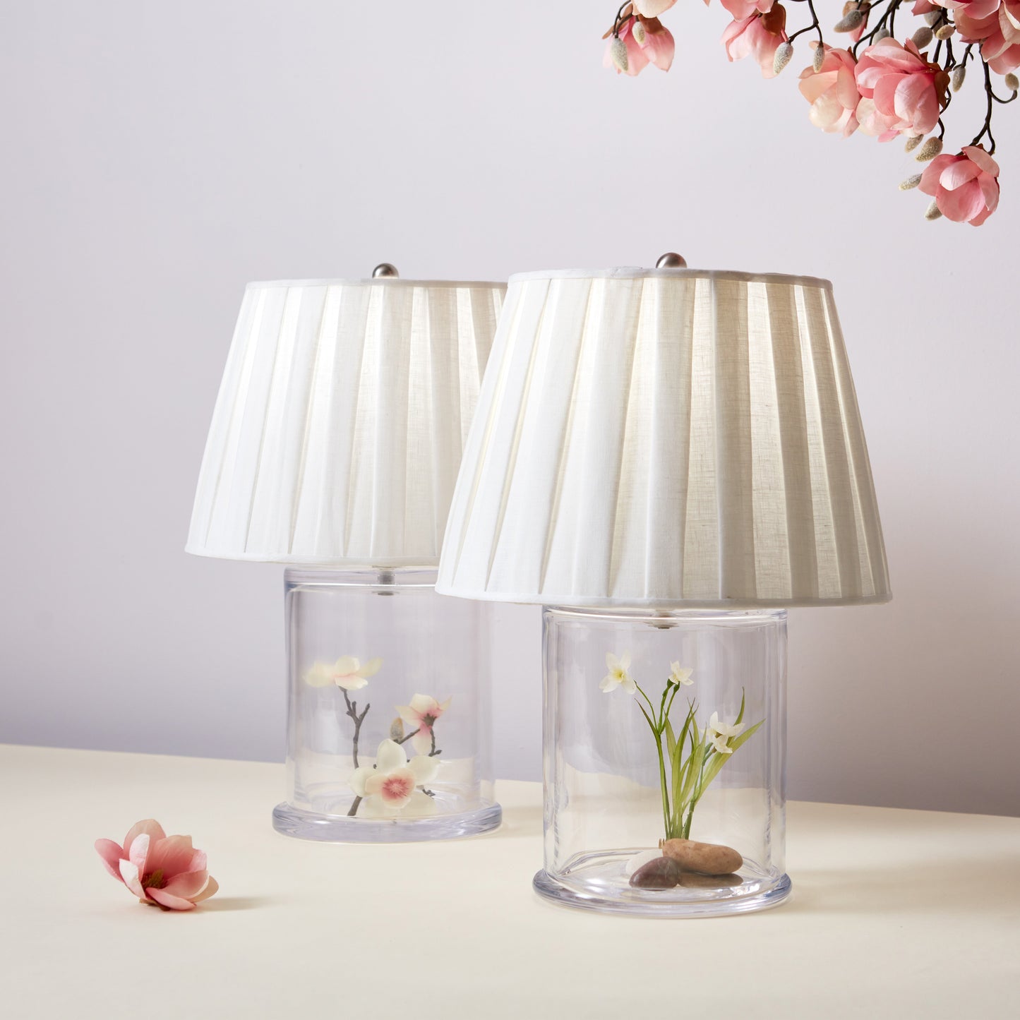 Nantucket Lamp & Pembroke Shade, Set of 2