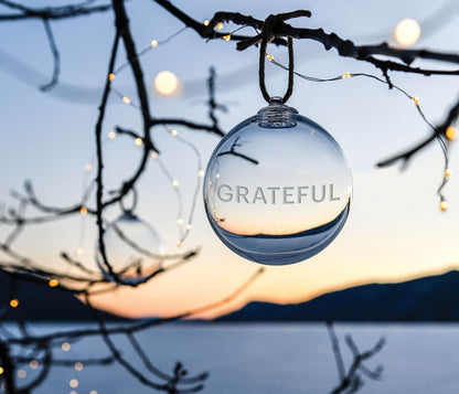 Round Ornament — GRATEFUL
