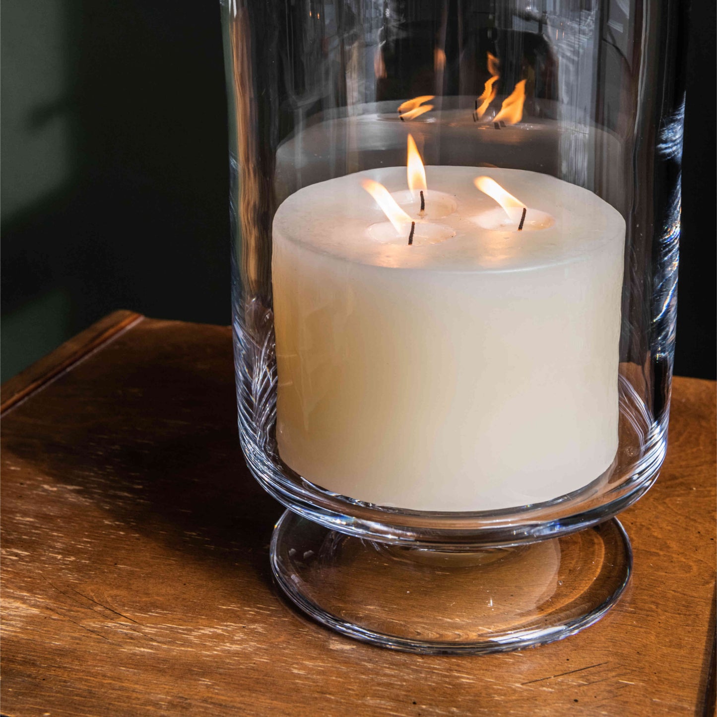 Pillar Candle, 6 x 4 — Ivory Three Wick