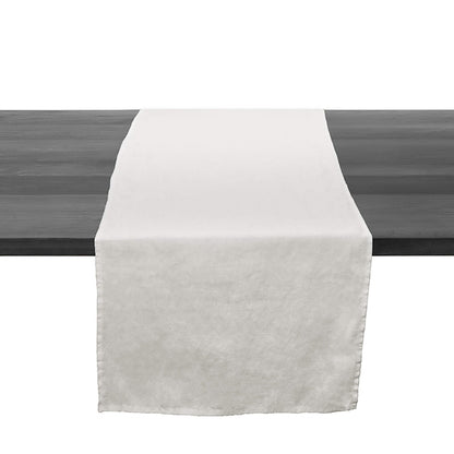 Linen Runner, 95 Inch — White