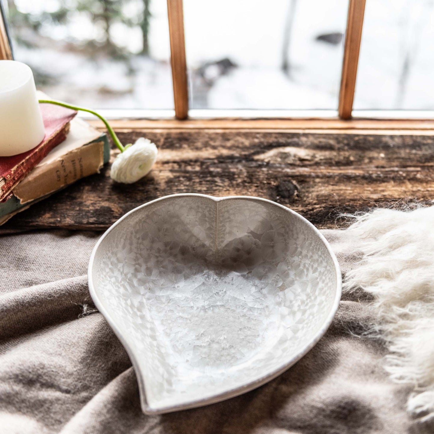Crystalline Twist Heart Bowl