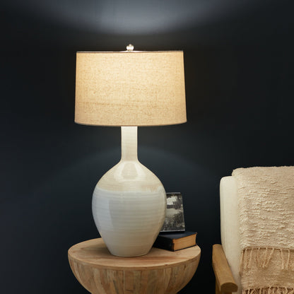 Warren Reactive Glaze Lamp —  Bluff