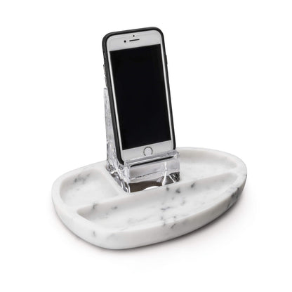 Woodbury Desk Caddy — White Marble