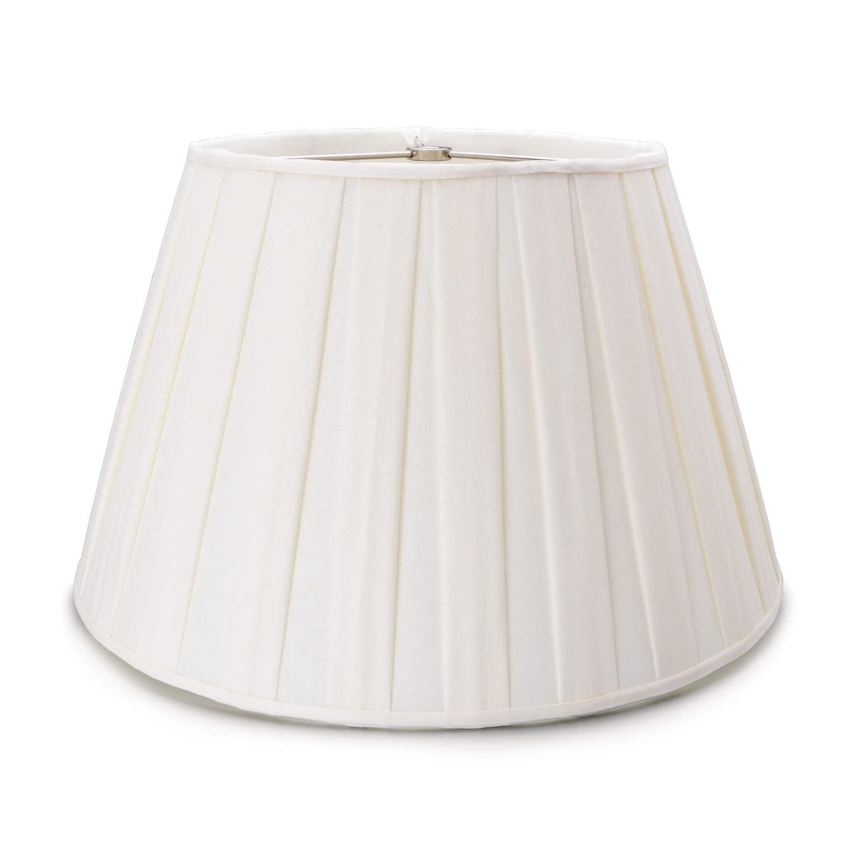 Linen Pembroke Pleated Shade — Snow
