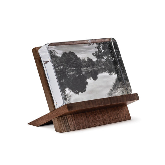 Woodbury Horizontal Photo Block, 4 x 6 — Wood Base
