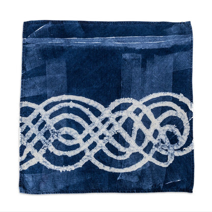 Linen Napkin, 18 Inch — Blue Waves