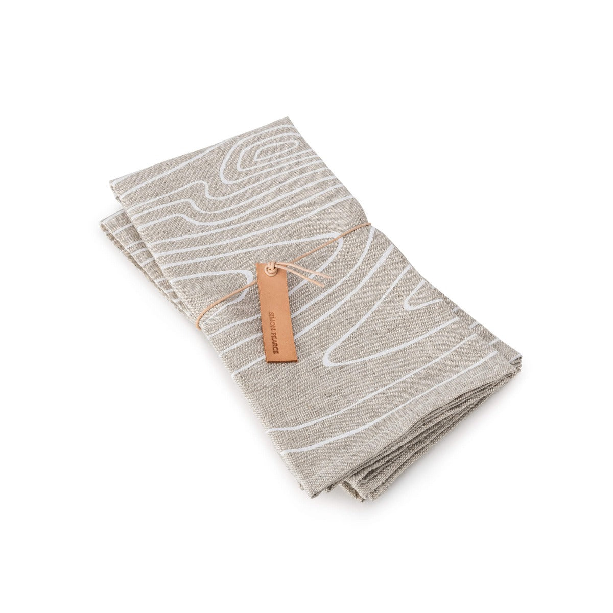 Linen Napkins, 18 Inch, Set of 2 — Woodgrain