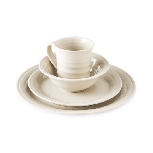 Belmont Dinnerware — Crackle Ivory