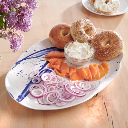 Burlington Oval Platter - L - Artisan Blue