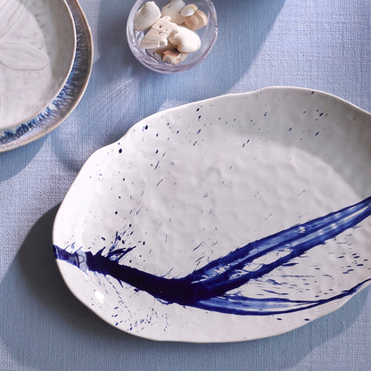 Burlington Oval Platter - L - Artisan Blue