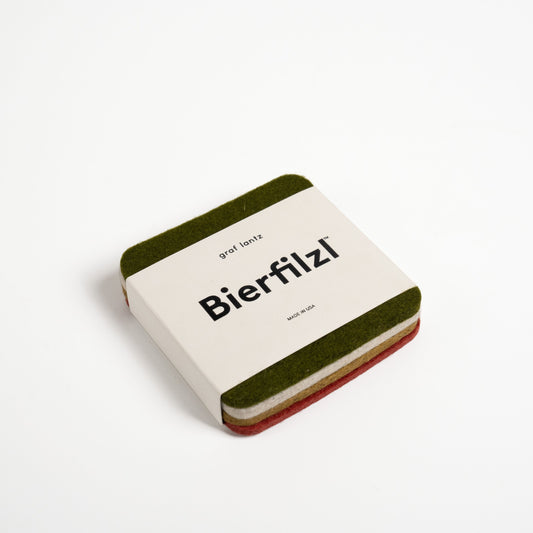 Graf Lantz Woodland Merino Wool Felt Coasters - Set of 4