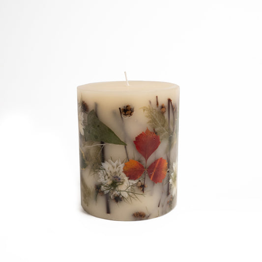 Rosy Rings Forest Pillar Candle - 4.5 x 5.5
