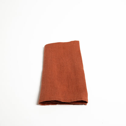 Terracotta Linen Napkins - Set of 4