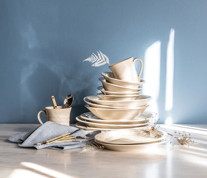 Belmont Dinnerware — Crackle Ivory