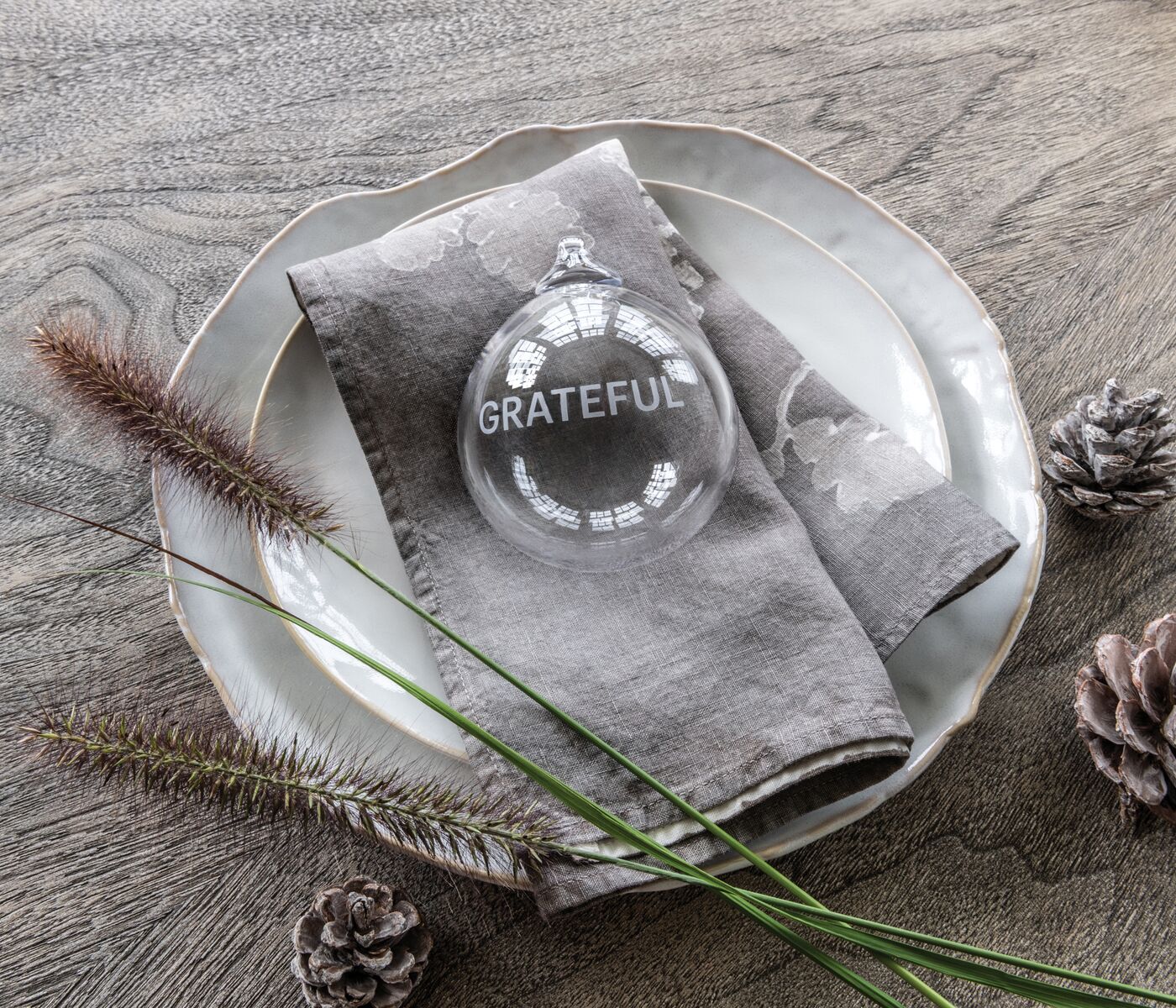 Round Ornament — GRATEFUL