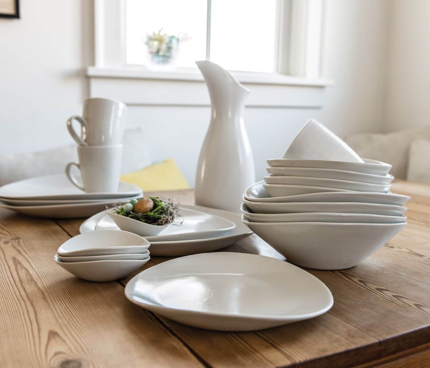Barre Dinnerware — Alabaster