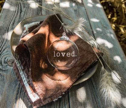Round Ornament — LOVED