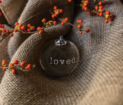 Round Ornament — LOVED