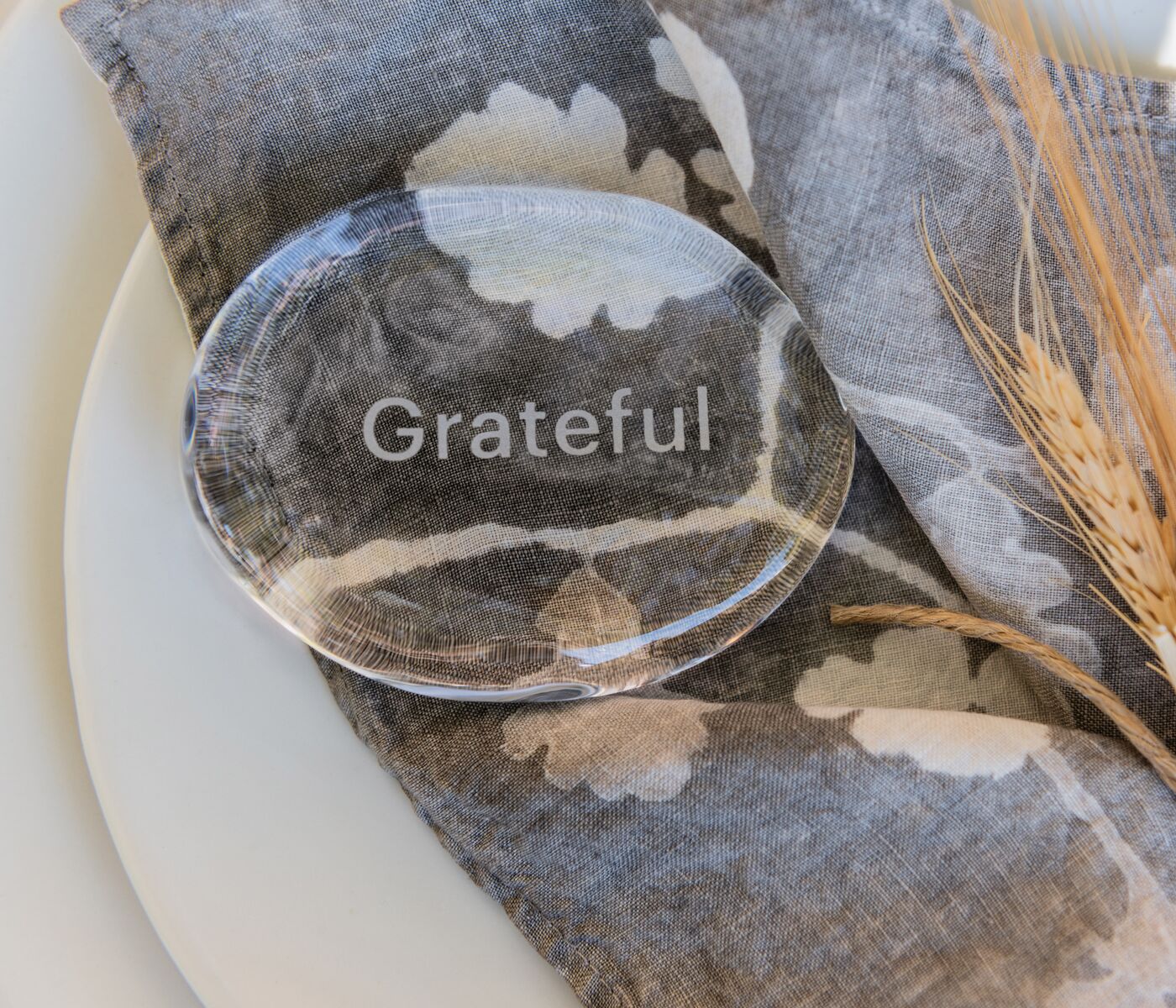 LoveYourBrain Intention Stone — GRATEFUL