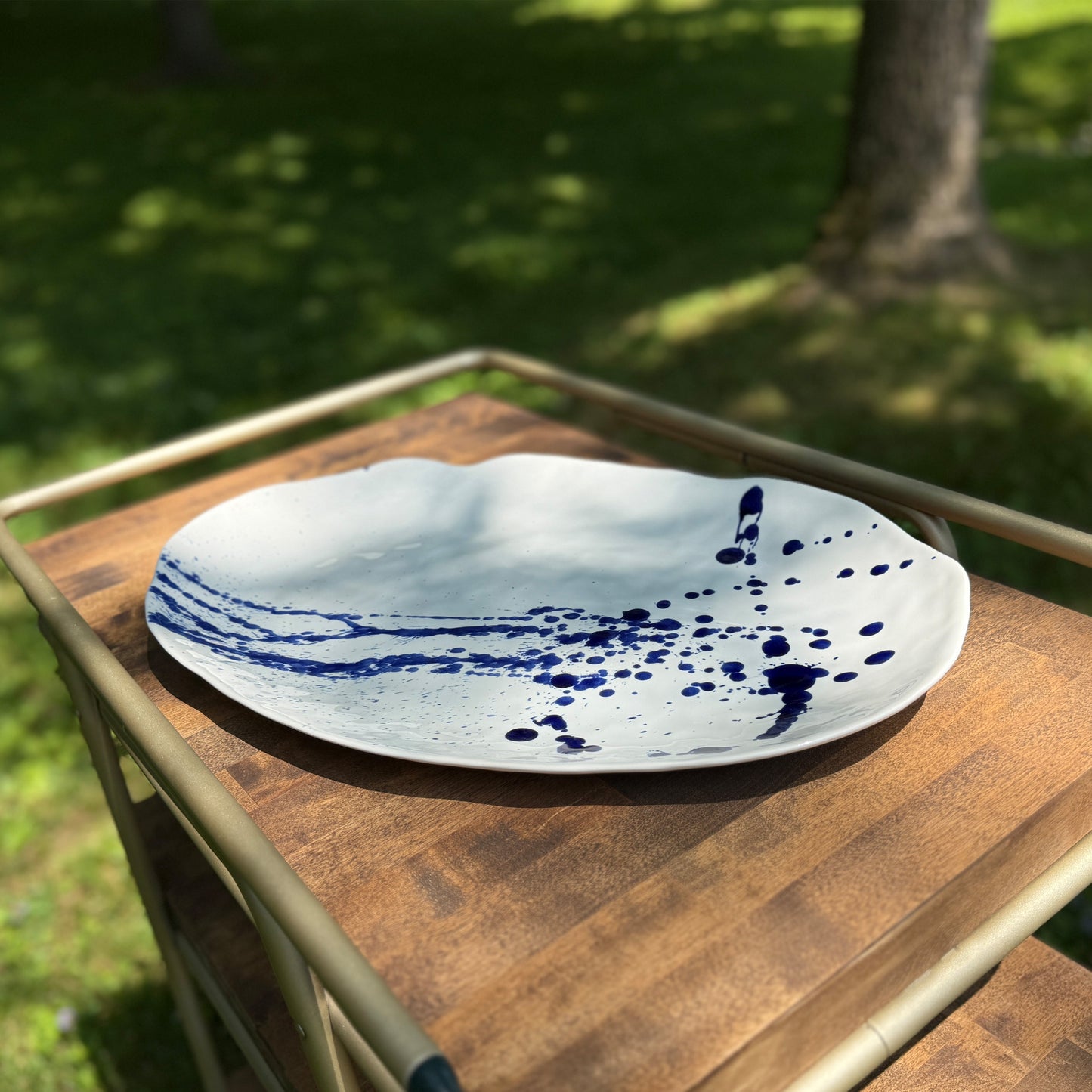 Burlington Oval Platter - L - Artisan Blue