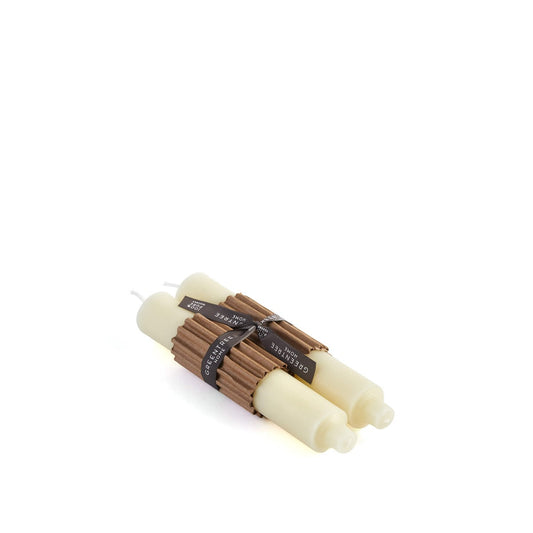 Column Taper Candle, 9 Inch, Set of 2 — Cream