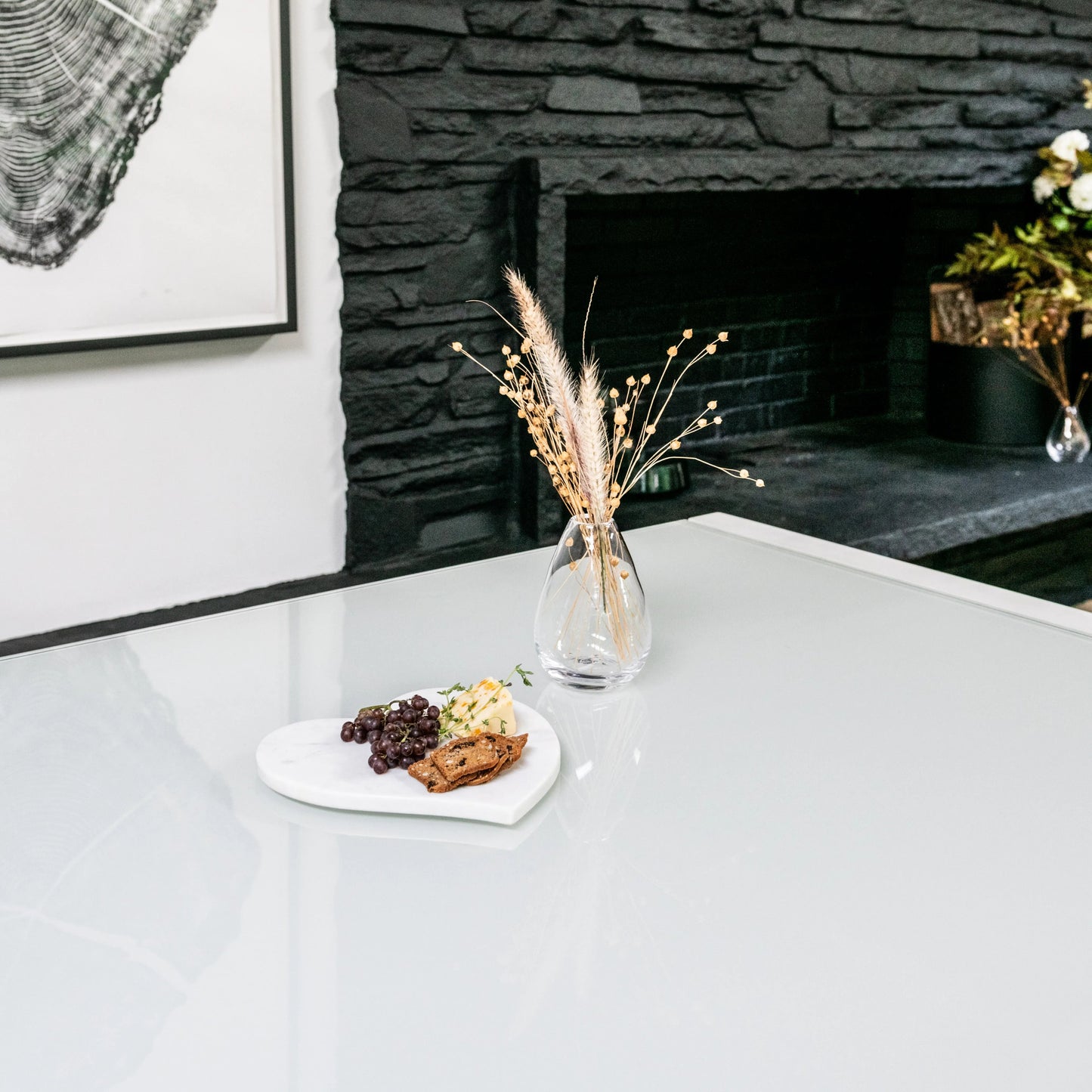 Heart Board — White Marble