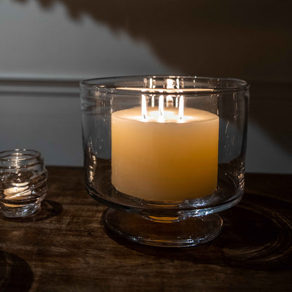Pillar Candle, 6 x 4 — Ivory Three Wick