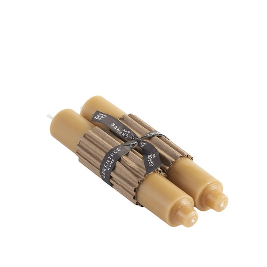 Column Taper Candle, 9 Inch, Set of 2 — Natural